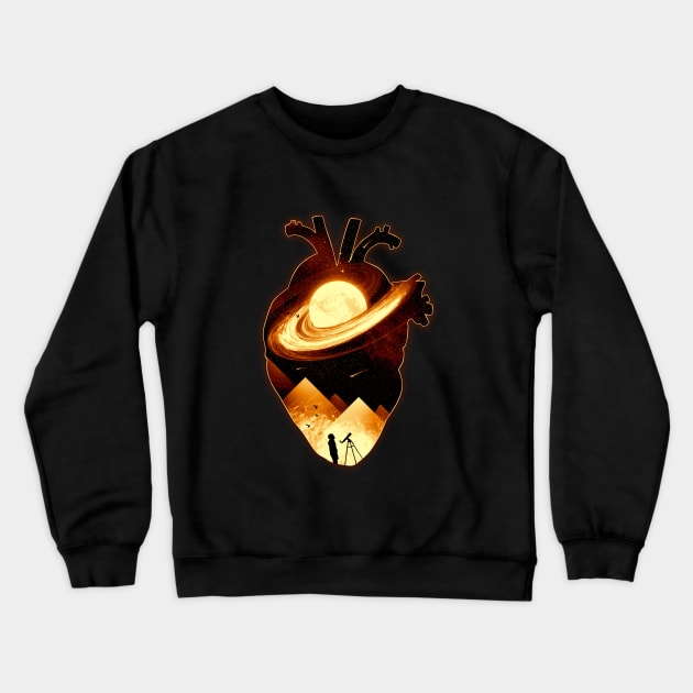 A Beat of Space Crewneck Sweatshirt by nicebleed